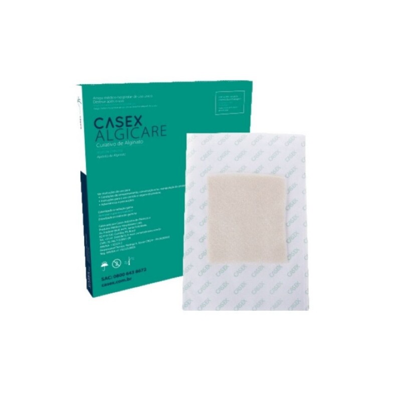 Curativo de Alginato de Cálcio e Sódio 10x10cm - 1 Unidade